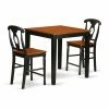 Deals 🧨 Square East West Furniture Pub 3 Piece Keyhole Dining Table Set 🌟 -Kitchen Sales Store masterEASE1210