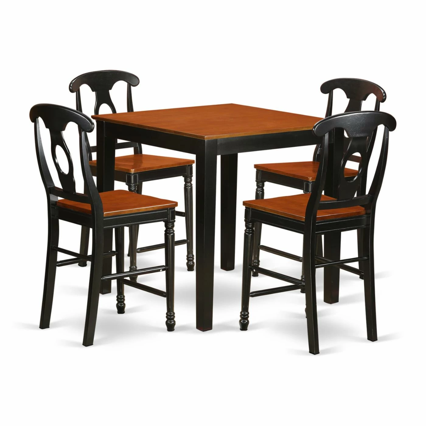 Cheap βοΈ Square East West Furniture Pub 5 Piece Keyhole Dining Table Set 𧨠3 Cheap βοΈ Square East West Furniture Pub 5 Piece Keyhole Dining Table Set π§¨