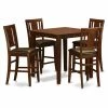 Wholesale ⭐ Square East West Furniture Vernon 5 Piece Scotch Art Dining Table Set 🎁 -Kitchen Sales Store masterEASE1237