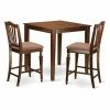 Flash Sale 🔥 Square East West Furniture Vernon 3 Piece High Splat Dining Table Set 🌟