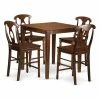 Coupon ✔️ Square East West Furniture Vernon 5 Piece Keyhole Dining Table Set 💯 -Kitchen Sales Store masterEASE1245