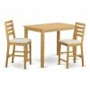 Coupon ⌛ Rectangle East West Furniture Yarmouth 3 Piece High Ladder Dining Table Set 🧨 -Kitchen Sales Store masterEASE1250