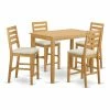Cheap ✔️ Rectangle East West Furniture Yarmouth 5 Piece High Ladder Dining Table Set ⌛ -Kitchen Sales Store masterEASE1251