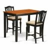 Coupon 🎁 Rectangle East West Furniture Yarmouth 3 Piece High Splat Dining Table Set 😍 -Kitchen Sales Store masterEASE1252