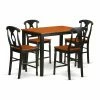 Best deal 😍 Rectangle East West Furniture Yarmouth 5 Piece Keyhole Dining Table Set ✔️ -Kitchen Sales Store masterEASE1259