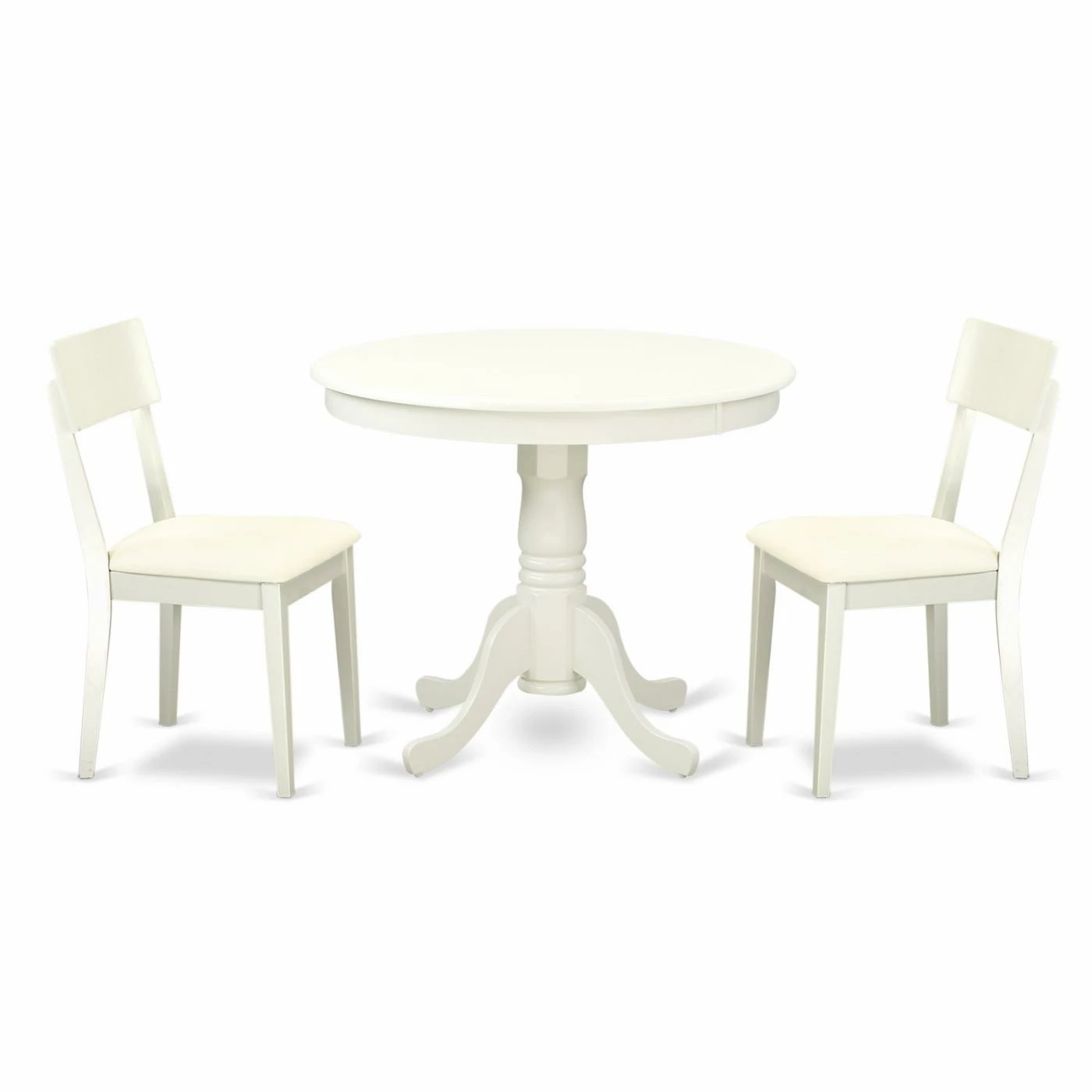 Buy π₯ East West Furniture Antique ANAD3 Three Piece Round Pedestal Dining Set π₯° 3 Buy π₯ East West Furniture Antique ANAD3 Three Piece Round Pedestal Dining Set π₯°