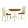 Flash Sale 😍 East West Furniture Antique ANIP3 Three Piece Round Pedestal Dining Set 🥰 -Kitchen Sales Store masterEASE1272