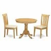 Deals 🎉 East West Furniture Antique ANPO3 Three Piece Round Pedestal Dining Set 🔔 -Kitchen Sales Store masterEASE1276