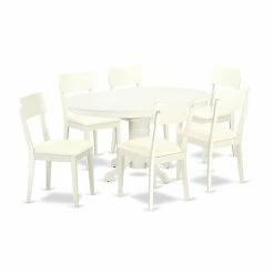Promo 🌟 Oval East West Furniture Avon AVAD7 Seven Piece Extension Dining Table Set ✔️
