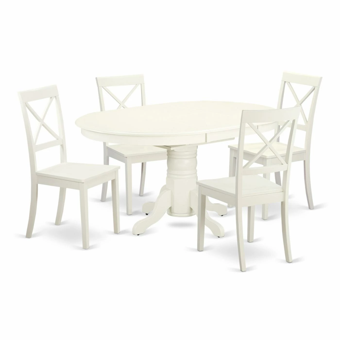 Brand new 😍 Oval East West Furniture Avon AVBO5 Five Piece Extension Dining Table Set ⭐ 3 Brand new 😍 Oval East West Furniture Avon AVBO5 Five Piece Extension Dining Table Set ⭐