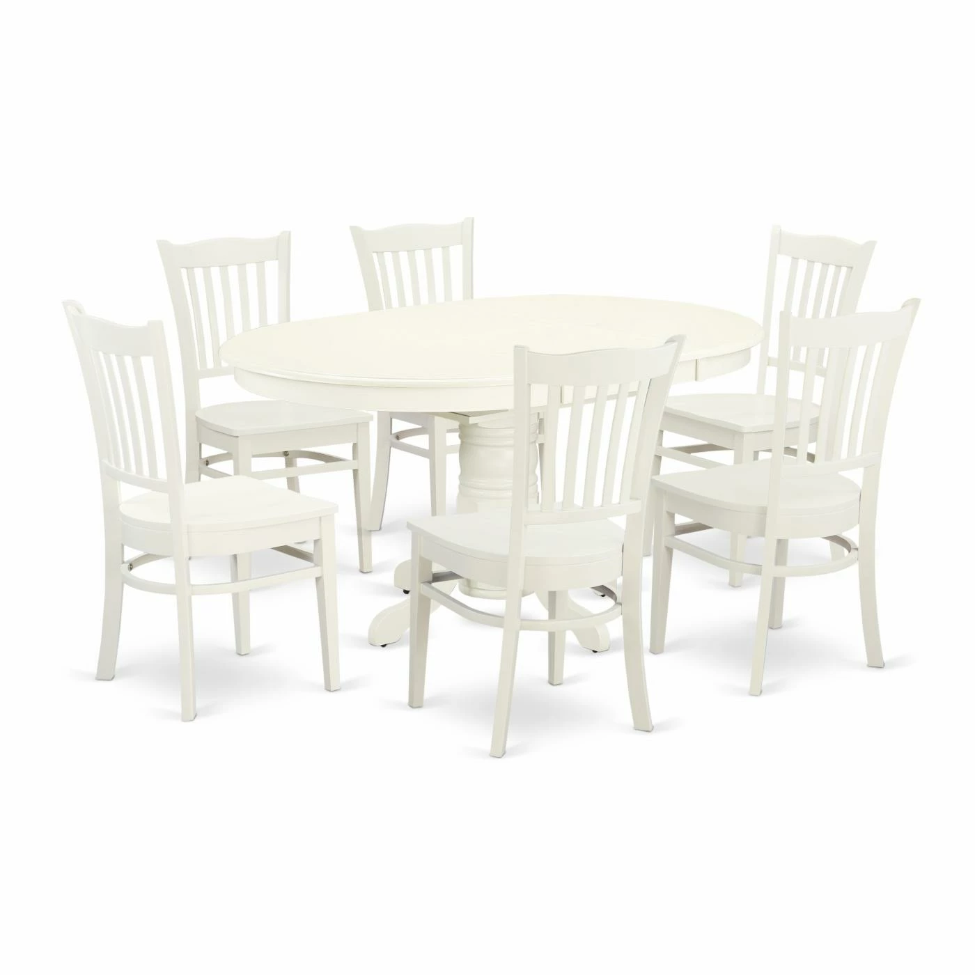 Buy 👍 Oval East West Furniture Avon AVGR7 Seven Piece Extension Dining Table Set 👍 3 Buy 👍 Oval East West Furniture Avon AVGR7 Seven Piece Extension Dining Table Set 👍