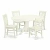 Top 10 🎁 Oval East West Furniture Avon AVNO5 Five Piece Extension Dining Table Set 🔥 -Kitchen Sales Store masterEASE1292