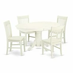 Top 10 🎁 Oval East West Furniture Avon AVNO5 Five Piece Extension Dining Table Set 🔥