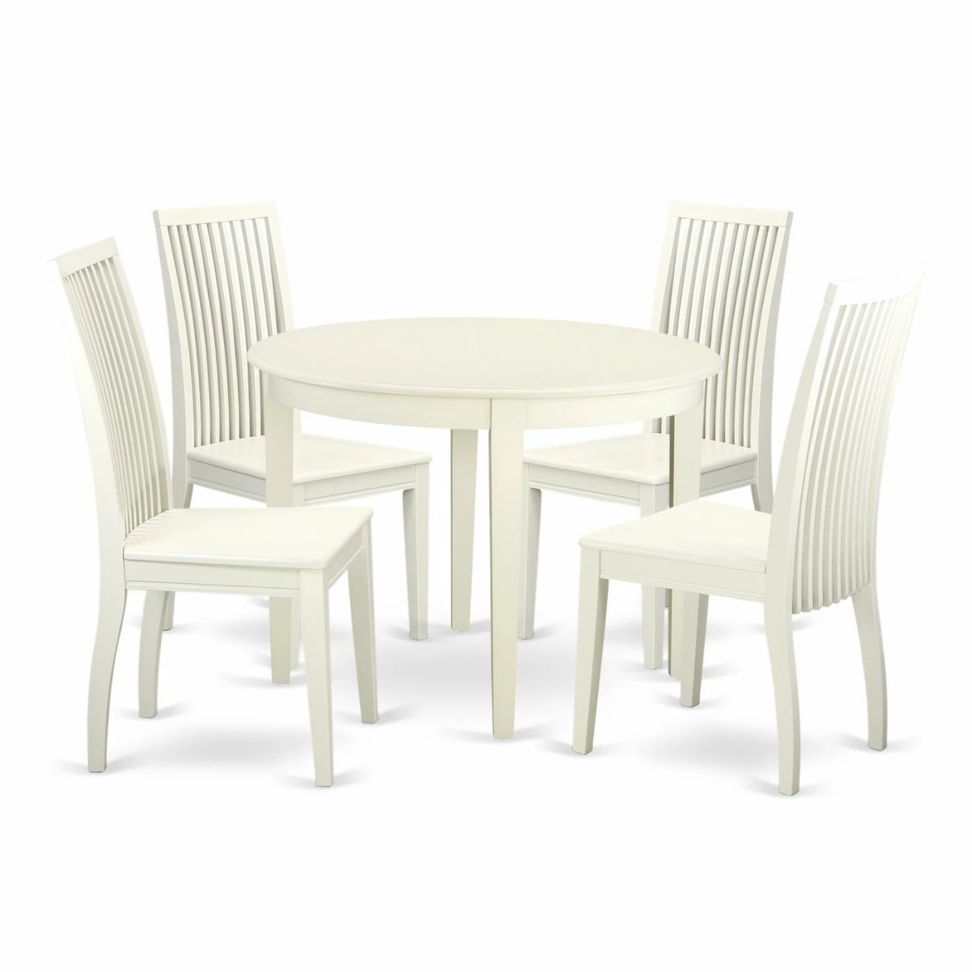 Budget π East West Furniture Boston BOIP5 Five Piece Round Dining Table Set π― 3 Budget π East West Furniture Boston BOIP5 Five Piece Round Dining Table Set π―