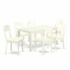 Outlet 😉 Rectangle East West Furniture Capri CAAD7 Seven Piece Dining Table Set ✔️ -Kitchen Sales Store masterEASE1305