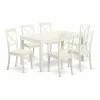 Budget 🛒 Rectangle East West Furniture Capri CABO7 Seven Piece Dining Table Set 🔔 1 Budget 🛒 Rectangle East West Furniture Capri CABO7 Seven Piece Dining Table Set 🔔 -Kitchen Sales Store masterEASE1307