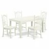 Wholesale ✨ Rectangle East West Furniture Capri CADO5 Five Piece Dining Table Set 💯 2 Wholesale ✨ Rectangle East West Furniture Capri CADO5 Five Piece Dining Table Set 💯 -Kitchen Sales Store masterEASE1308