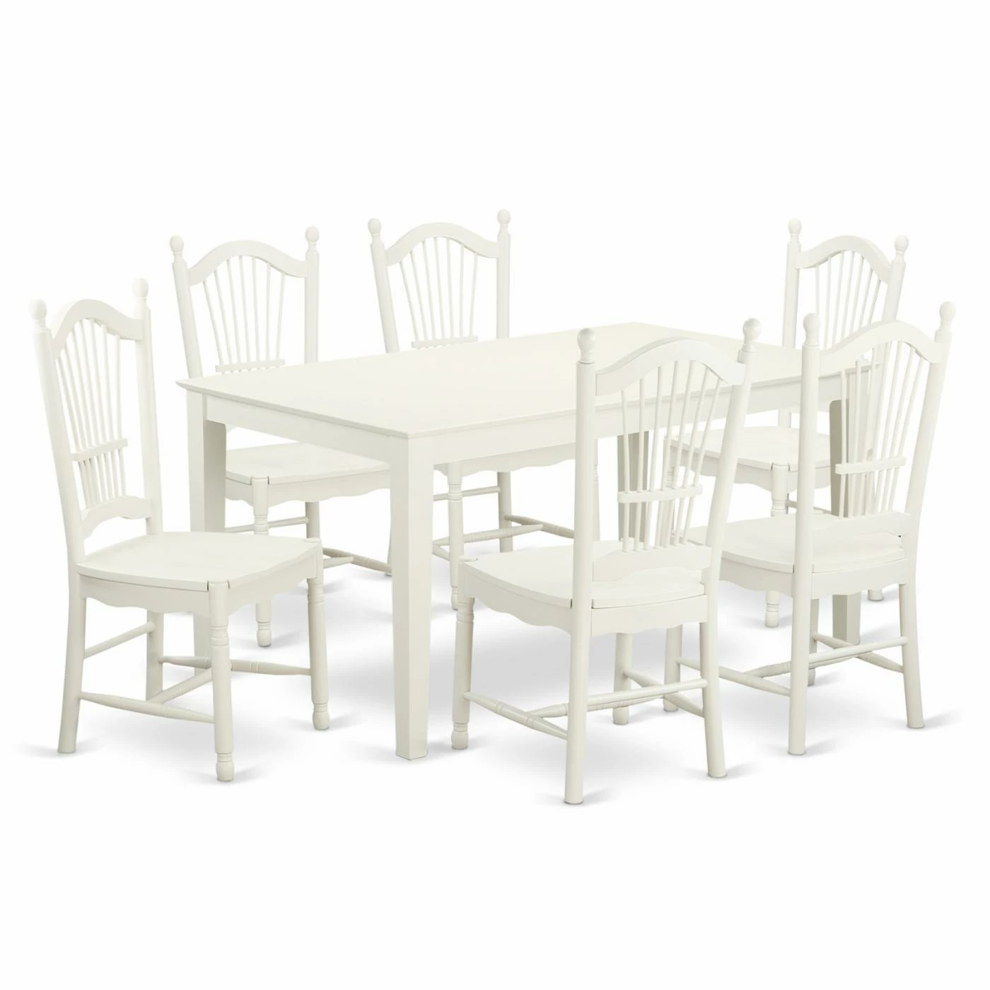 Deals 😉 Rectangle East West Furniture Capri CADO7 Seven Piece Dining Table Set 😍 3 Deals 😉 Rectangle East West Furniture Capri CADO7 Seven Piece Dining Table Set 😍