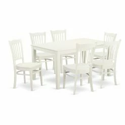 Best deal 👏 Rectangle East West Furniture Capri CAGR7 Seven Piece Dining Table Set 👍