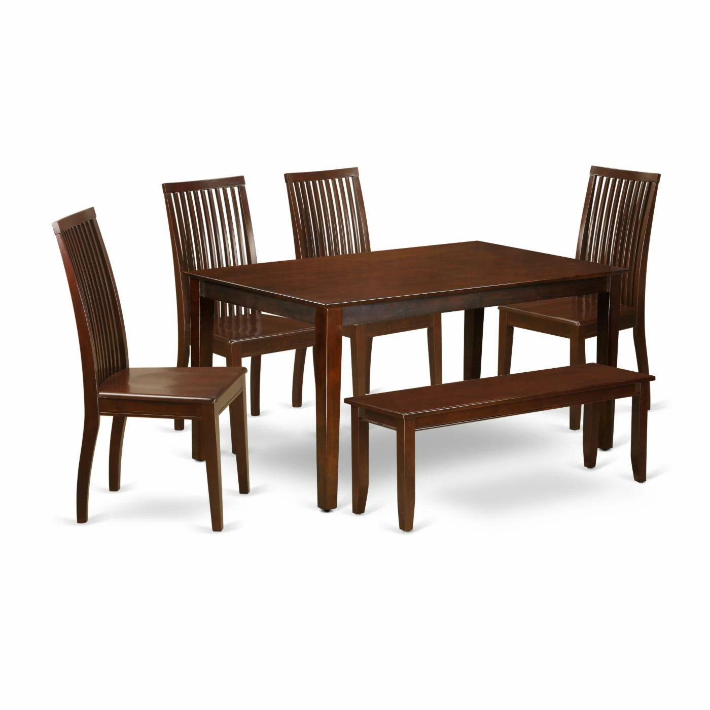 Budget 🔥 Rectangle East West Furniture Capri CAIP6 Six Piece Dining Table Set 👏 3 Budget 🔥 Rectangle East West Furniture Capri CAIP6 Six Piece Dining Table Set 👏