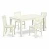 Best Pirce 🌟 Rectangle East West Furniture Capri CANO5 Five Piece Dining Table Set 👍 -Kitchen Sales Store masterEASE1317