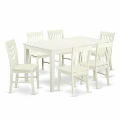 Best Pirce ⌛ Casual Dining Sets East West Furniture Capri CANO7 Seven Piece Dining Table Set 😍