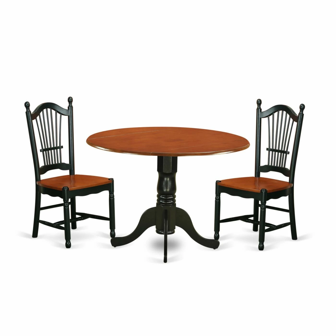 Wholesale 🥰 Round East West Furniture Dublin DLDO3 Three Piece Drop Leaf Dining Set ⌛ 3 Wholesale 🥰 Round East West Furniture Dublin DLDO3 Three Piece Drop Leaf Dining Set ⌛