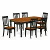 Flash Sale 🌟 Rectangle East West Furniture Dover DOAN7 Seven Piece Extension Dining Table Set 🌟 -Kitchen Sales Store masterEASE1336