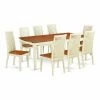 Buy 🥰 Rectangle East West Furniture Dover DOIP9 Nine Piece Extension Dining Table Set 😉 -Kitchen Sales Store masterEASE1343