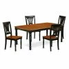 Discount 👍 Rectangle East West Furniture Dover DOPL5 Five Piece Extension Dining Table Set 👏 -Kitchen Sales Store masterEASE1356