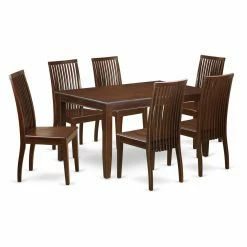 Brand new 😍 Rectangle East West Furniture Dudley DUIP7 Seven Piece Dining Table Set 👏