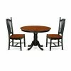 Cheap βοΈ East West Furniture Hartland HLDO3 Three Piece Round Pedestal Dining Table Set βοΈ 2 Cheap βοΈ East West Furniture Hartland HLDO3 Three Piece Round Pedestal Dining Table Set βοΈ -Kitchen Sales Store masterEASE1370