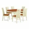 Discount ✨ Oval East West Furniture Kenley KEIP7 Seven Piece Extension Dining Table Set 👏 -Kitchen Sales Store masterEASE1379