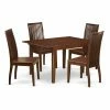 Deals 🧨 Rectangle East West Furniture Milan MLIP5 Five Piece Extension Dining Table Set 🔔 -Kitchen Sales Store masterEASE1386