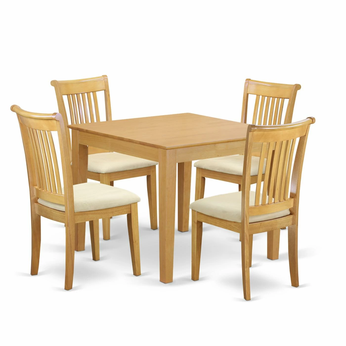 Budget 🎁 East West Furniture Oxford 5 Piece Square Dining Table Set - Oak 🥰 3 Budget 🎁 East West Furniture Oxford 5 Piece Square Dining Table Set - Oak 🥰