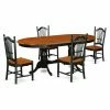 Discount ✨ East West Furniture Plainville 5 Piece Oval Extending Dining Table Set - Black / Cherry 🔔 1 Discount ✨ East West Furniture Plainville 5 Piece Oval Extending Dining Table Set - Black / Cherry 🔔 -Kitchen Sales Store masterEASE1406