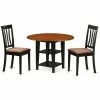 Hot Sale 🛒 Round East West Furniture Sudbury 3 Piece Drop Leaves Dining Table Set ✔️ 2 Hot Sale 🛒 Round East West Furniture Sudbury 3 Piece Drop Leaves Dining Table Set ✔️ -Kitchen Sales Store masterEASE1424