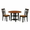 Deals 👍 Round East West Furniture Sudbury 3 Piece Dual Drop Leaf Dining Table Set With Wood Seat Dining Chairs 🎉 1 Deals 👍 Round East West Furniture Sudbury 3 Piece Dual Drop Leaf Dining Table Set With Wood Seat Dining Chairs 🎉 -Kitchen Sales Store masterEASE1438