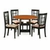 Discount ๐ Round East West Furniture Sudbury 5 Piece Dual Drop Leaf Dining Table Set With Lattice Back Chairs ๐ 1 Discount ๐ Round East West Furniture Sudbury 5 Piece Dual Drop Leaf Dining Table Set With Lattice Back Chairs ๐ -Kitchen Sales Store masterEASE1441