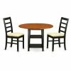 New ⭐ Round East West Furniture Sudbury 3 Piece Dual Drop Leaf Dining Table Set With Ladder Back Chairs 😍 1 New ⭐ Round East West Furniture Sudbury 3 Piece Dual Drop Leaf Dining Table Set With Ladder Back Chairs 😍 -Kitchen Sales Store masterEASE1442
