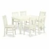Coupon 😍 Casual Dining Sets East West Furniture Weston 7 Piece Extending Dining Table Set And With Slat Back Chairs - Linen White ✔️ 1 Coupon 😍 Casual Dining Sets East West Furniture Weston 7 Piece Extending Dining Table Set And With Slat Back Chairs - Linen White ✔️ -Kitchen Sales Store masterEASE1461