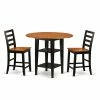 Outlet β€οΈ Round East West Furniture Sudbury 3 Piece Extension Dining Table Set With Ladder Back Chairs - Black / Cherry π 2 Outlet β€οΈ Round East West Furniture Sudbury 3 Piece Extension Dining Table Set With Ladder Back Chairs - Black / Cherry π -Kitchen Sales Store masterEASE1464