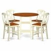 Hot Sale ๐ Round East West Furniture Sudbury 5 Piece Double Drop Leaf Dining Table Set With Keyhole Back Chairs ๐ 2 Hot Sale ๐ Round East West Furniture Sudbury 5 Piece Double Drop Leaf Dining Table Set With Keyhole Back Chairs ๐ -Kitchen Sales Store masterEASE1467