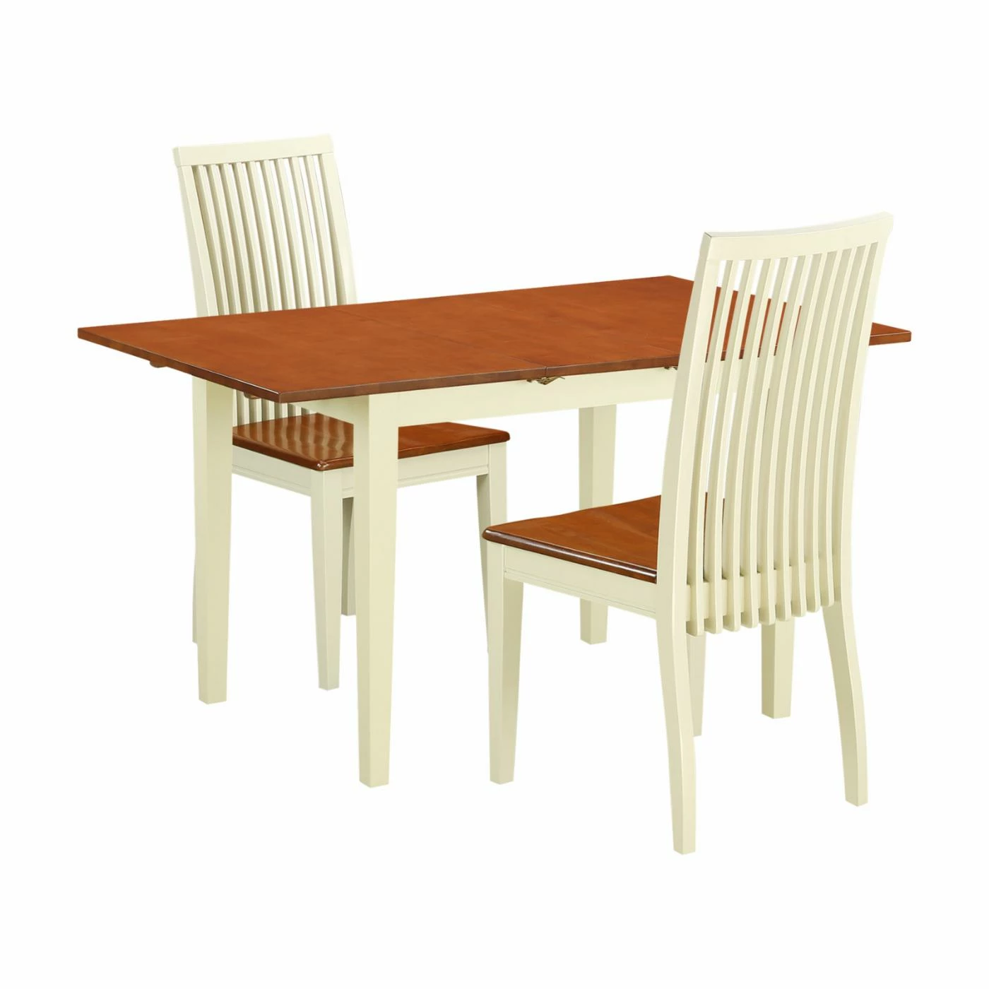 Hot Sale 🌟 Rectangle East West Furniture 3 Piece Norfolk Dining Table Set With Wood Seat 🌟 3 Hot Sale 🌟 Rectangle East West Furniture 3 Piece Norfolk Dining Table Set With Wood Seat 🌟