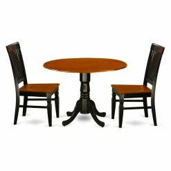 Brand new 😉 East West Furniture Dublin 3 Piece Round Dining Table Set With Wood Chairs 👏