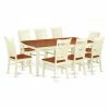 Wholesale ✔️ Rectangle East West Furniture Dover 9 Piece Rectangular Dining Table Set With Wood Chairs 🔥 2 Wholesale ✔️ Rectangle East West Furniture Dover 9 Piece Rectangular Dining Table Set With Wood Chairs 🔥 -Kitchen Sales Store masterEASE1503