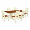 Wholesale ⌛ Casual Dining Sets East West Furniture Napoleon 7 Piece Oval Dinette Set With Wood Chairs 😍 -Kitchen Sales Store masterEASE1508