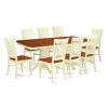 Promo 😉 East West Furniture Napoleon 9 Piece Oval Dining Table Set With Wood Chairs 🥰 1 Promo 😉 East West Furniture Napoleon 9 Piece Oval Dining Table Set With Wood Chairs 🥰 -Kitchen Sales Store masterEASE1509