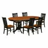Promo 👍 East West Furniture Plainville 7 Piece Oval Dining Table Set With Wood Chairs ✔️ 2 Promo 👍 East West Furniture Plainville 7 Piece Oval Dining Table Set With Wood Chairs ✔️ -Kitchen Sales Store masterEASE1513