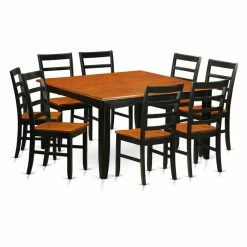 Brand new 😉 East West Furniture Parfait 9 Piece Square Dining Set With Wood Chairs 🌟
